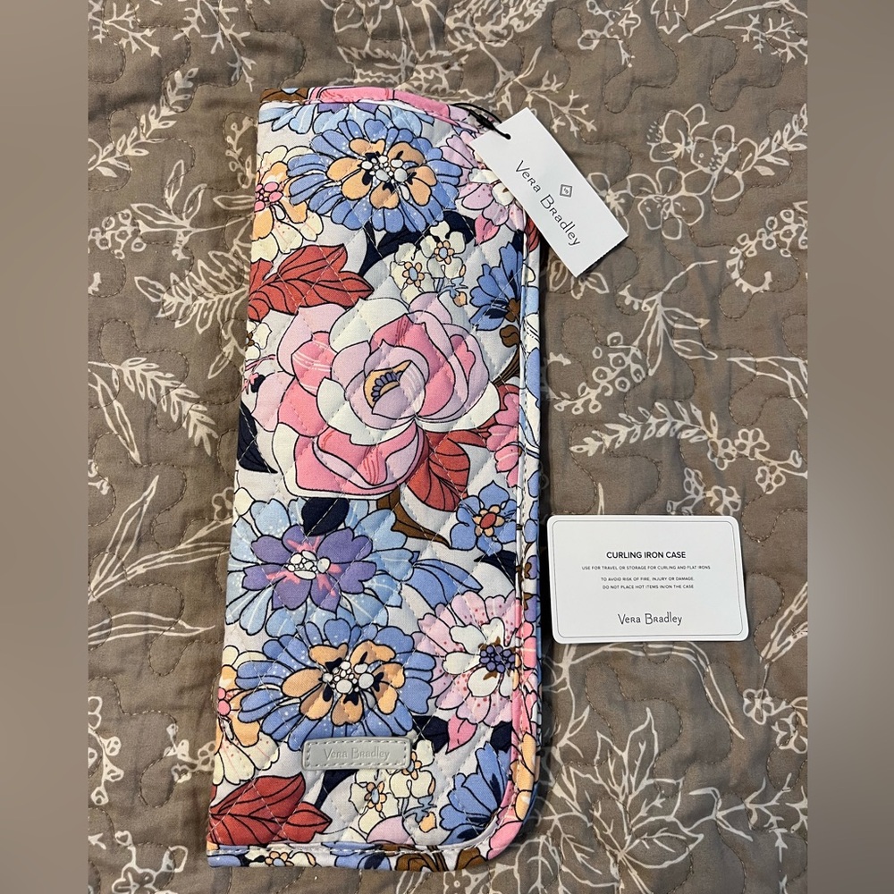 Vera Bradley Floral Curling Iron Case